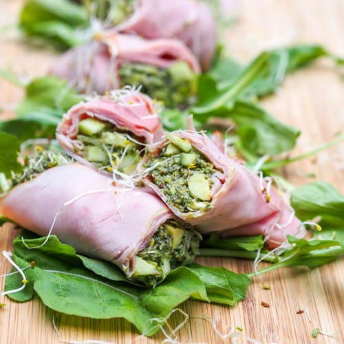 Low Carb Ham Roll Ups Low Carb Ham Roll Ups