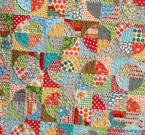 Raw Edge Applique Circle Quilt Raw Edge Applique Circle Quilt