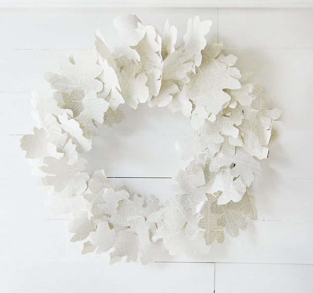 Falling Leaves Paper Wreath Falling Leaves Paper Wreath