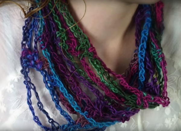 Airy Crochet Infinity Scarf Airy Crochet Infinity Scarf