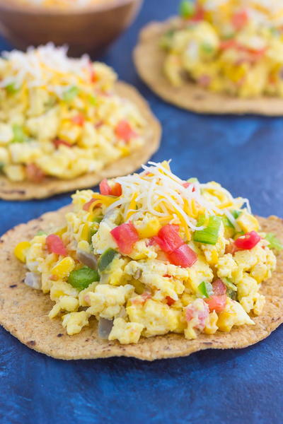Southwest Scramble Tostada Southwest Scramble Tostada