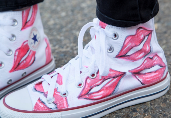 Sole-ful Kisses High Top Sneaker Design Sole-ful Kisses High Top Sneaker Design