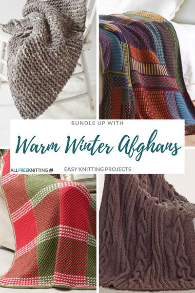 Warm Winter Afghans Easy Knitting Projects