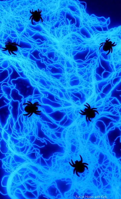 Glowing Halloween Spiderwebs Glowing Halloween Spiderwebs