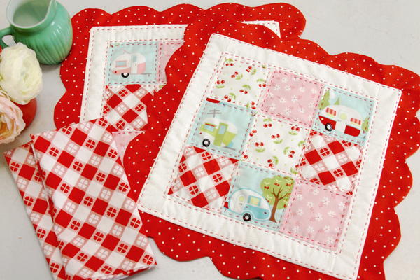 Retro Nine Patch DIY Placemats Retro Nine Patch DIY Placemats