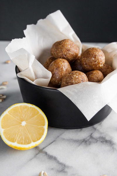 Homemade Lemon Larabar Bites Homemade Lemon Larabar Bites