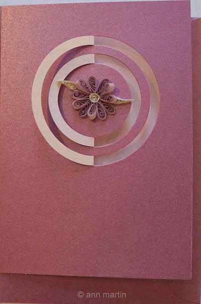 Elegant Paper Flower Card Elegant Paper Flower Card