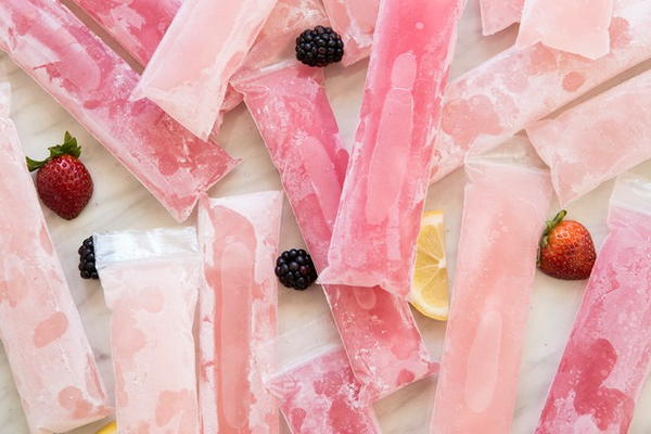 Refreshing Rose Popsicles