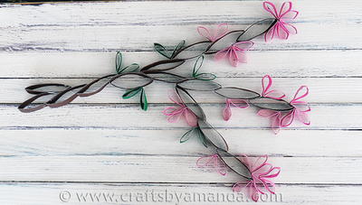 Easy Cherry Blossom Wall Art