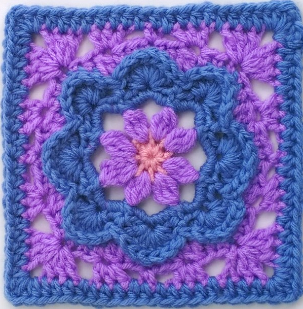 Pretty in Periwinkle Granny Square Pattern Pretty in Periwinkle Granny Square Pattern