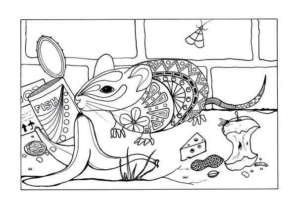 Concrete Jungle Adult Coloring Page Concrete Jungle Adult Coloring Page