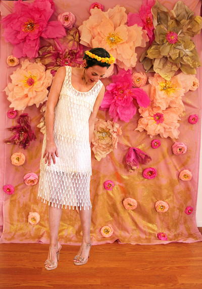 Huge Tissue Paper Flower Wall