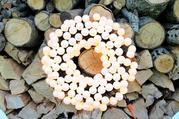 Glowing Wedding Light Wreath Glowing Wedding Light Wreath