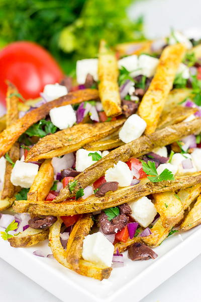 Baked Greek Fries Baked Greek Fries
