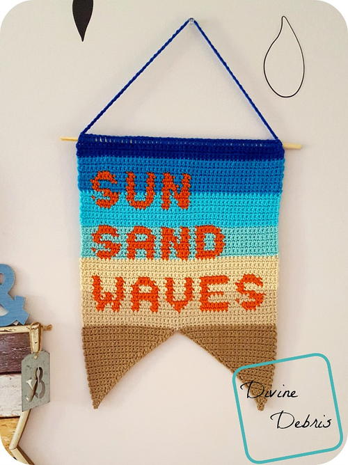 Sun Sand and Waves Wall Hanging Sun, Sand, and Waves Wall Hanging