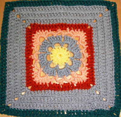 Warm Ridges Granny Square Pattern