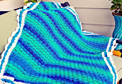Mountain Streams Baby Crochet Afghan