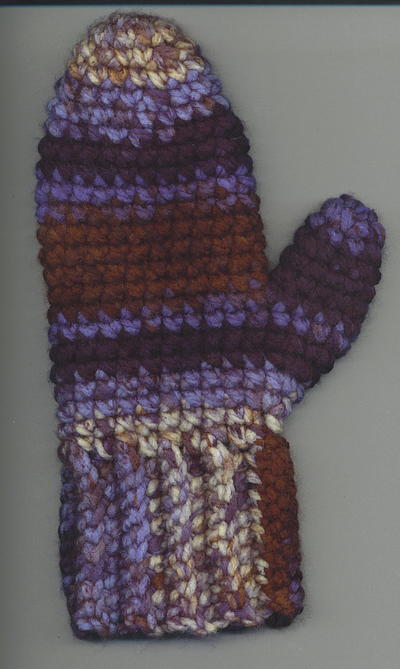 Crocheted Mitten Pattern Crocheted Mitten Pattern