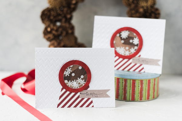 Christmas Snow Globe Shaker Card Tutorial