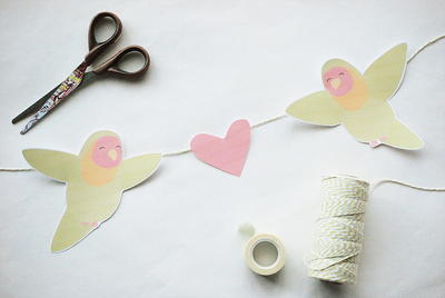Love Birds Printable Banner