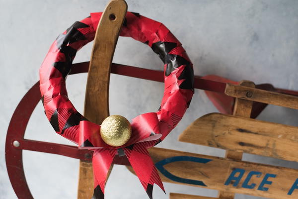 Wrapping Paper DIY Christmas Wreath Wrapping Paper DIY Christmas Wreath