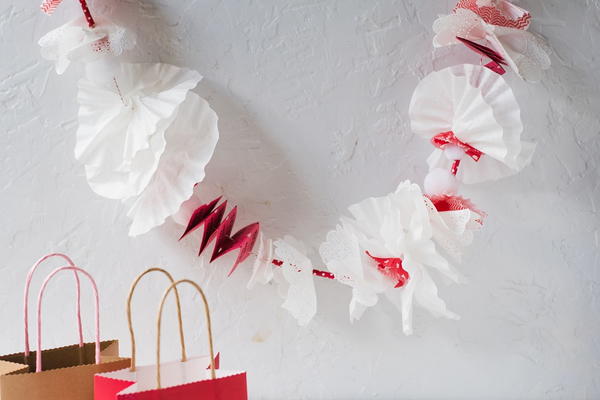Christmas Coffee Filter Garland Christmas Coffee Filter Garland