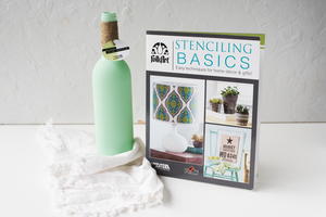 Chalk Painted Wine Bottle & Stenciling Basics Book Set Giveaway