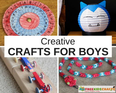 34 Creative Crafts for Boys
