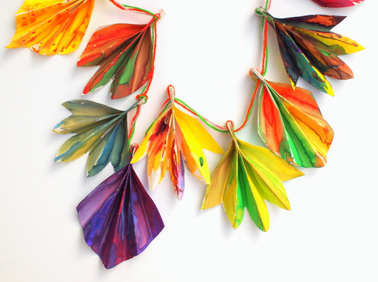 Autumn Watercolor Leaf Banner Autumn Watercolor Leaf Banner