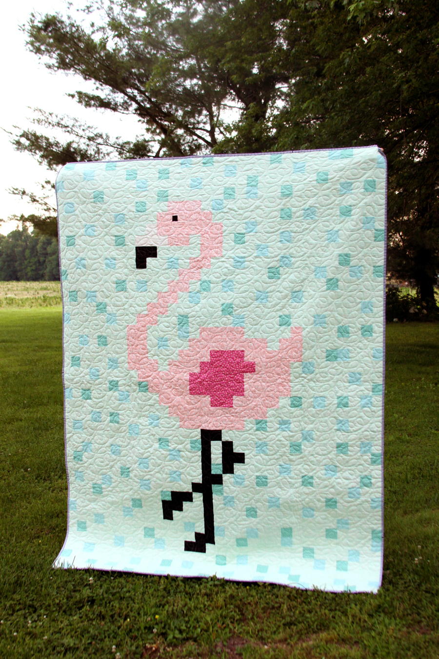 Fabulous Flamingo Quilt Pattern | FaveQuilts.com