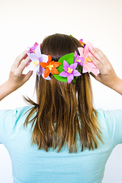 Graceful Paper Flower Crown