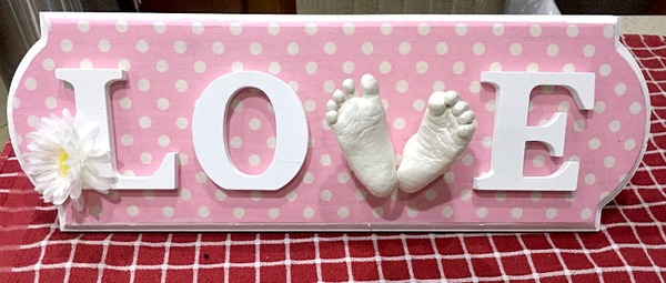 Love Sign Made with Plaster Casting Love Sign Made with Plaster Casting