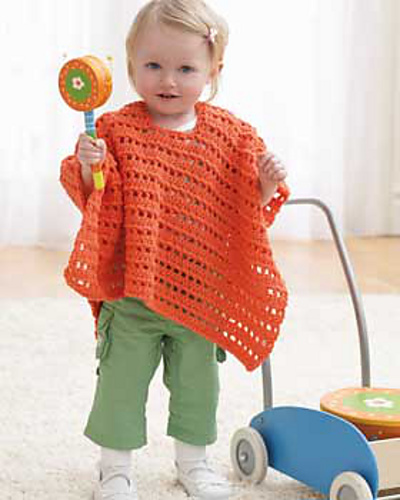 Orange Baby Poncho Orange Baby Poncho