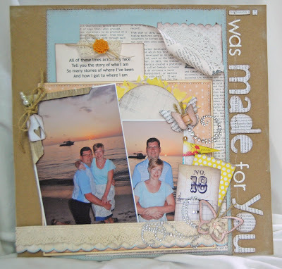 Romantic Scrapbook Layout Romantic Scrapbook Layout