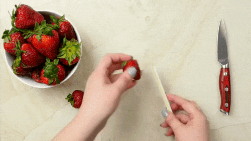 How to Hull a Strawberry with a Straw How to Hull a Strawberry with a Straw