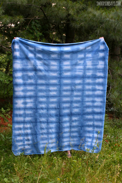 Shibori Tie Dye Blanket Shibori Tie Dye Blanket