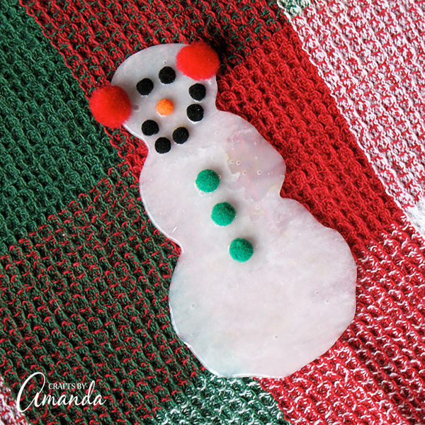 Easy Glue Christmas Snowman Easy Glue Christmas Snowman