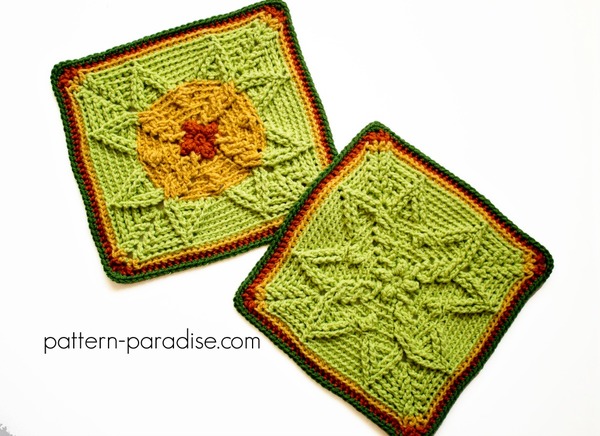Autumn Sun Afghan Square Autumn Sun Afghan Square