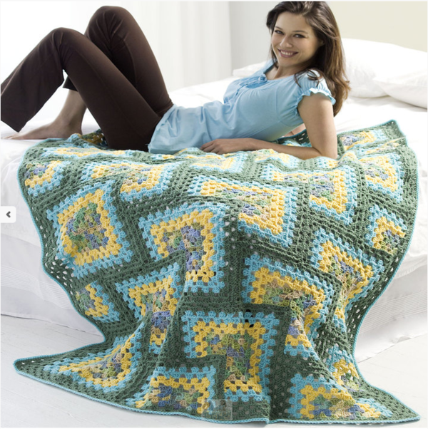 Crocheted Granny Afghan Crocheted Granny Afghan