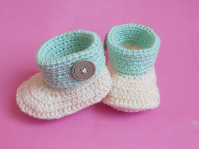Baby Cuffed Booties Baby Cuffed Booties