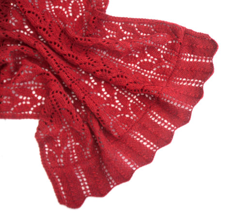 Red Lace Shawl Red Lace Shawl