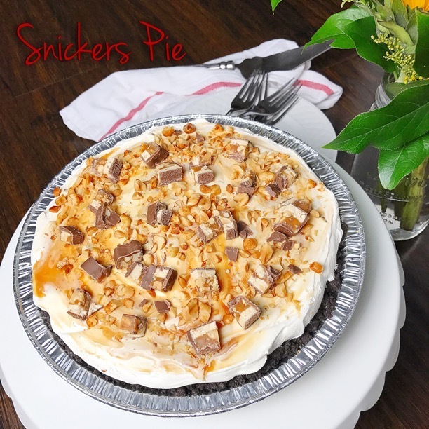 No Bake Snickers Pie No Bake Snickers Pie