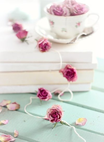 Devastatingly Beautiful Dried Rose Garland