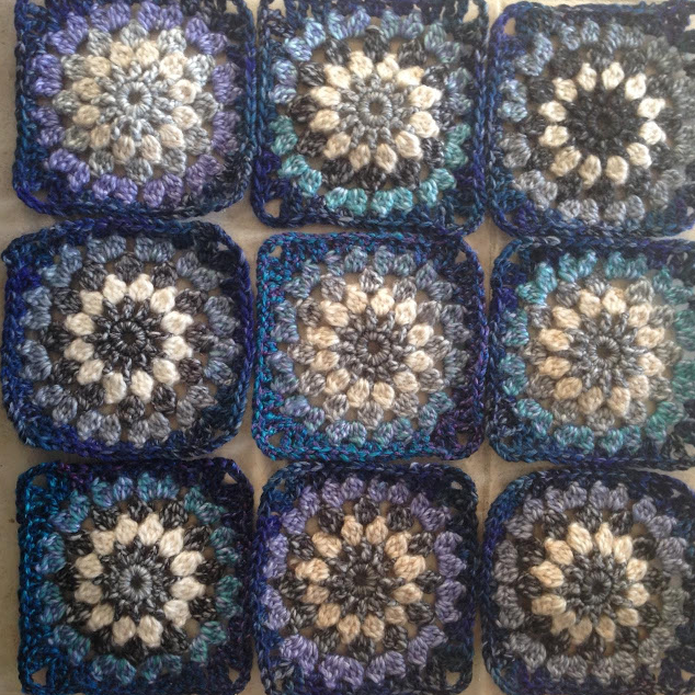 Deep Blue Granny Square Afghan Pattern Deep Blue Granny Square Afghan Pattern
