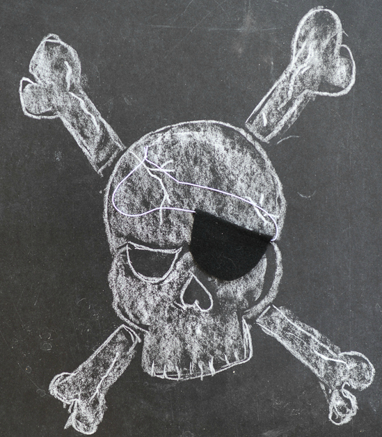 Easy No-Sew Pirate Eye Patch Easy No-Sew Pirate Eye Patch