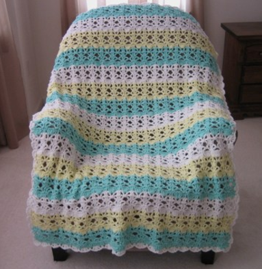 Springtime Lace Easy Crochet Blanket Springtime Lace Easy Crochet Blanket
