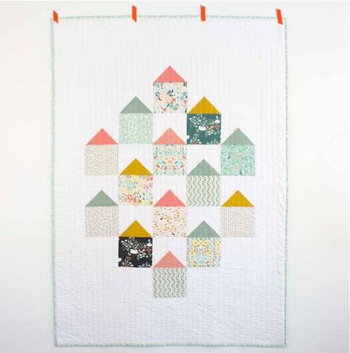 Village Life Throw Quilt Pattern Village Life Throw Quilt Pattern