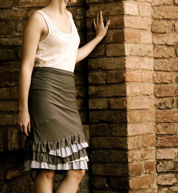 Anthropologie Ruffled Skirt Tutorial Anthropologie Ruffled Skirt Tutorial