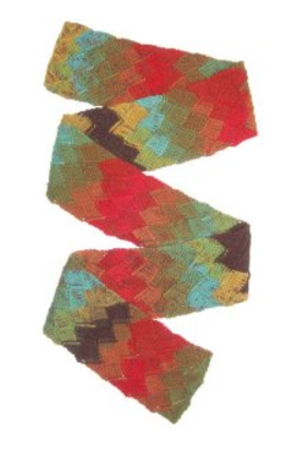 Autumn Garter Stitch Entrelac Scarf Autumn Garter Stitch Entrelac Scarf