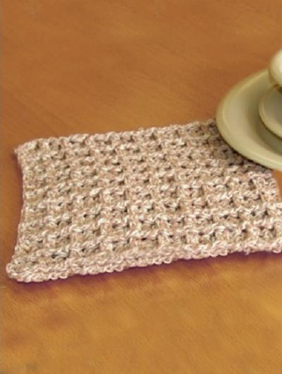 Waffle Dishcloth Crochet Pattern